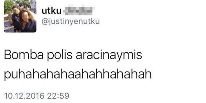O tweet'leri atanlar gözaltında