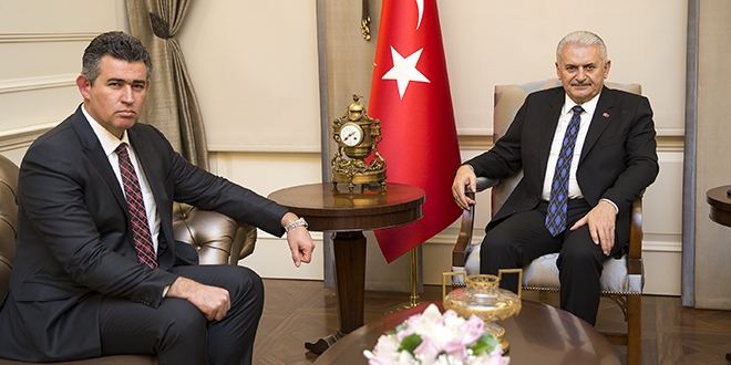 Başbakan Yıldırım, TBB Başkanı Feyzioğlu'nu kabul etti