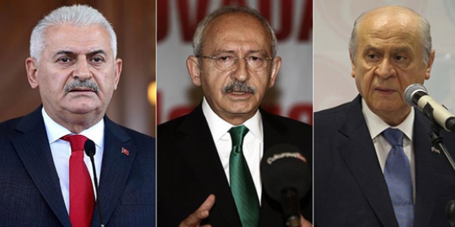 Yıldırım, Kılıçdaroğlu ve Bahçeli ortak açıklama yapacak