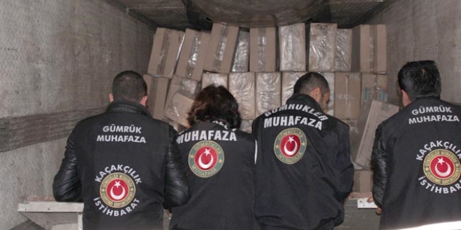 '1 milyar 893 milyon lira değerinde kaçak eşya yakaladık'
