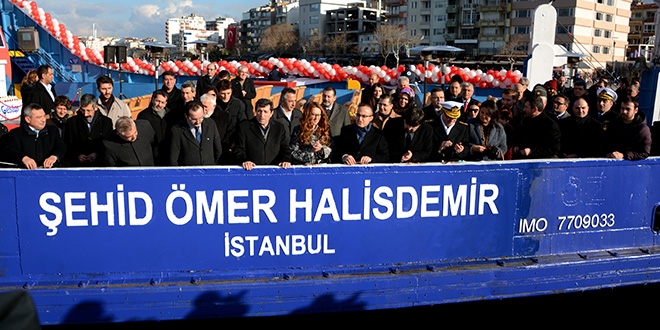Şehit Halisdemir'in ismi arabalı vapura verildi