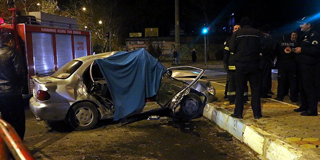 Kahramanmaraş'ta trafik kazası: 1 ölü 8 yaralı