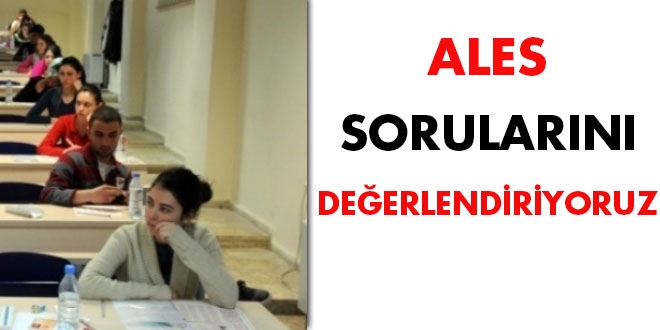 ALES sorularını değerlendiriyoruz