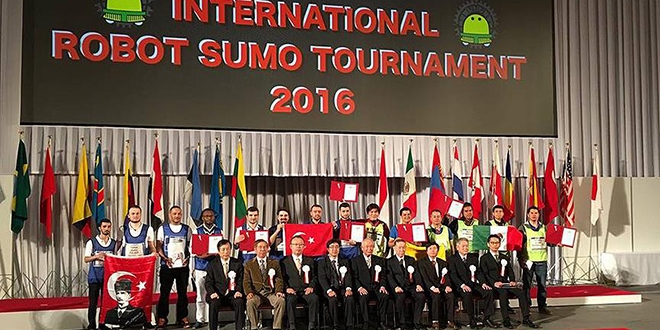 'Sumo robot' yarışında Türkiye yine birinci