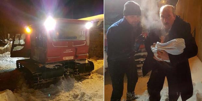 Kurtarma timi 4 aylık bebek için seferber oldu