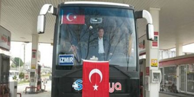 Güneydoğu'daki otobüs firmalarından teröre bayraklı tepki
