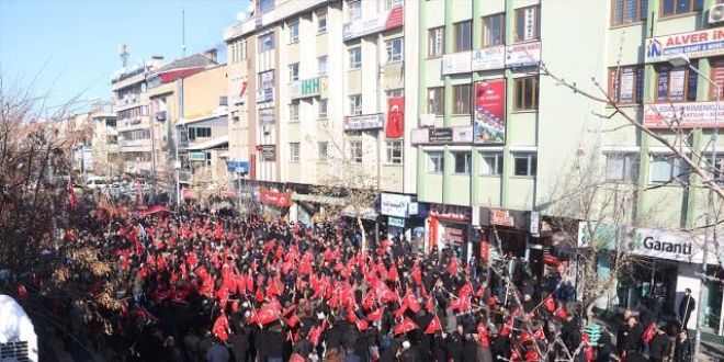 Bingöl'de 'Şehitlere Saygı ve Milli Birlik Yürüyüşü' düzenlendi