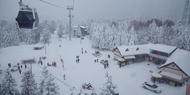 Uluda�'da kar kal�nl��� 1 metreyi a�t�