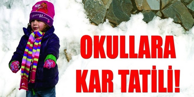 Yozgat'ta kar yağışı nedeniyle eğitime 1 gün ara verildi