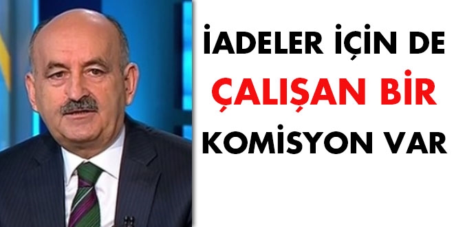 İadeler için de çalışan bir komisyon var