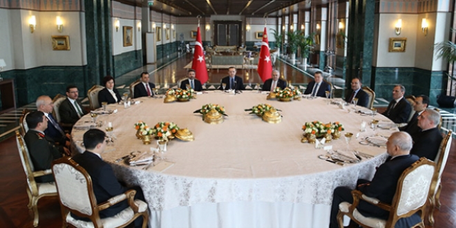 Erdoğan, yasama, yürütme ve yargı organlarının temsilcileriyle buluştu