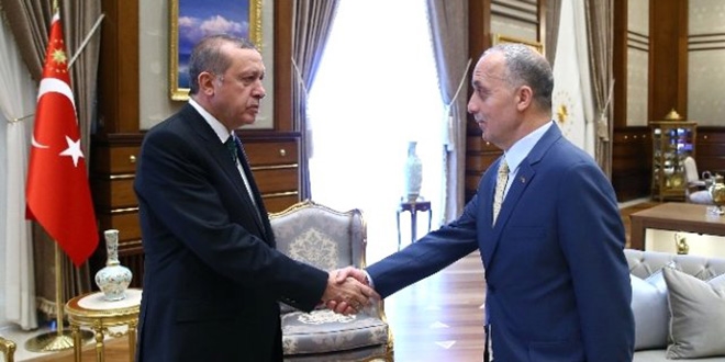 Cumhurbakan Erdoan, Trk- heyetini kabul etti