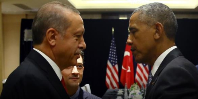 Cumhurbakan Erdoan ile Barack Obama grt