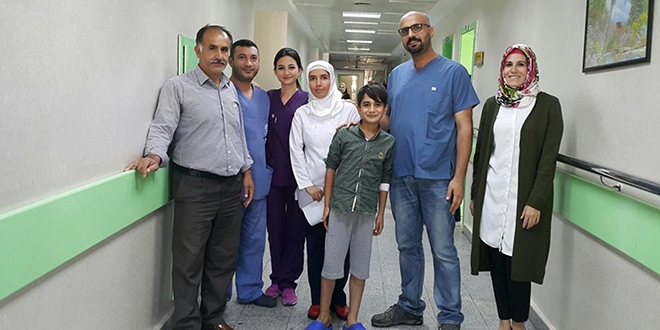 Kazada topuğunu kaybeden çocuğa yeni topuk yapıldı