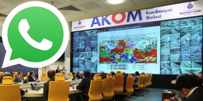AKOM WhatsApp ihbar hattı kuruldu