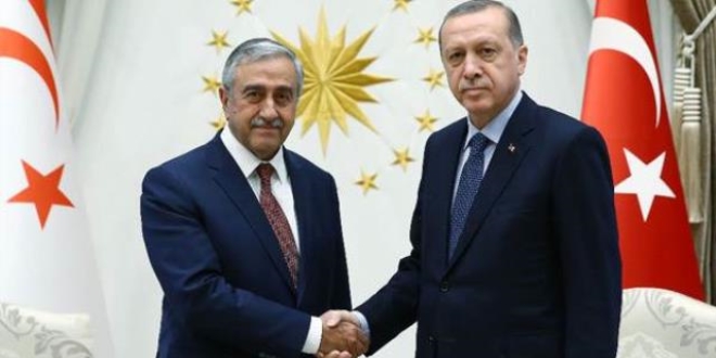 Erdoğan, KKTC Cumhurbaşkanı Akıncı ile bir araya geldi