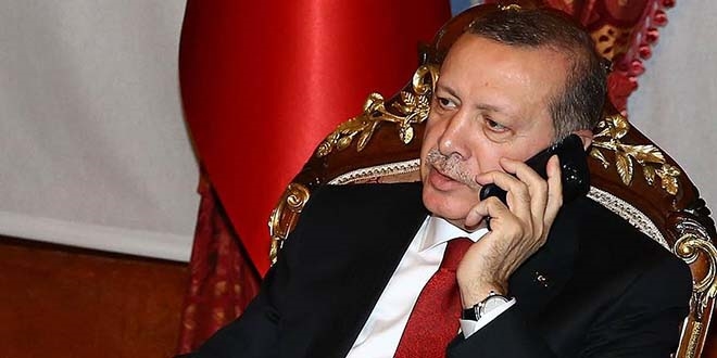 Erdoan, Pakistan Babakan erif ile telefonda grt