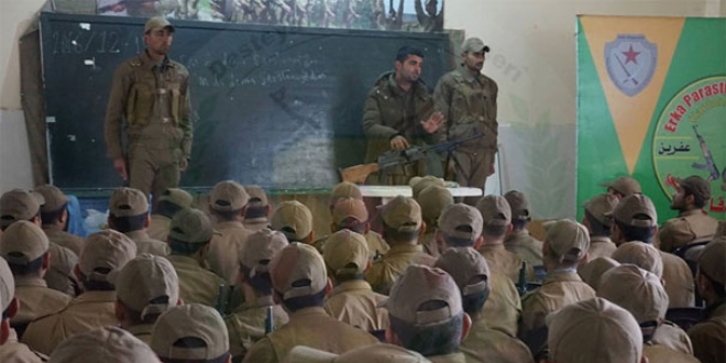 YPG'li teröristlere böyle eğitim veriyorlar