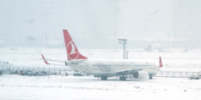 THY'nin 25 uçağı iniş yapamadı