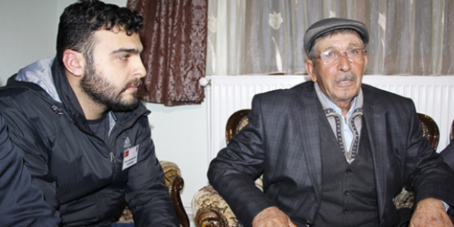 Baba Halisdemir'den şehit Sekin'in ailesine taziye ziyareti