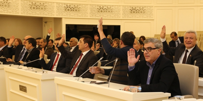 Belediye meclis �yelerinden �ehit yak�nlar�na destek
