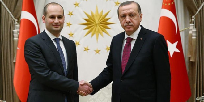 Erdoğan, Gürcistan Dışişleri Bakanını kabul etti