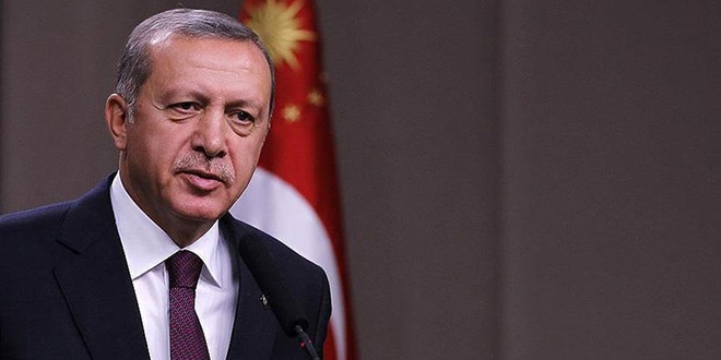 Erdo�an'dan �ehit ailelerine taziye telgraf�