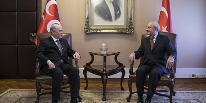 Kılıçdaroğlu ile Bahçeli bir araya geldi