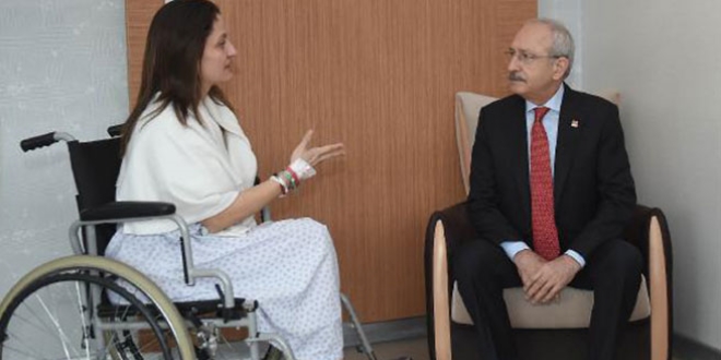 Kılıçdaroğlu'ndan Meclis'te yaralanan Pavey'e ziyaret