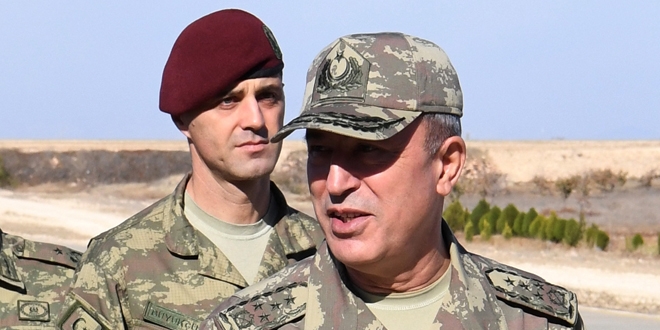 Genelkurmay Başkanı Orgeneral Akar'dan sınırda inceleme