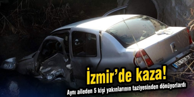İzmir'de trafik kazası: 6 yaralı