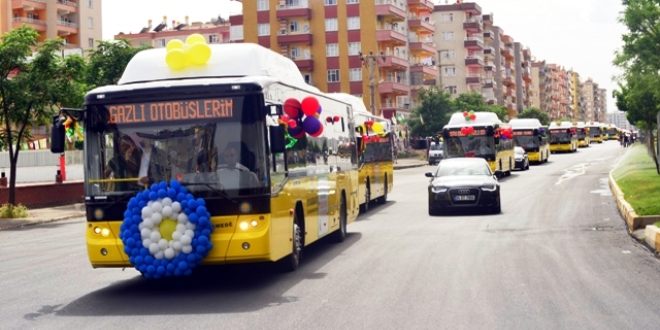 Diyarbakır'da ulaşıma doğalgazlı otobüs takviyesi