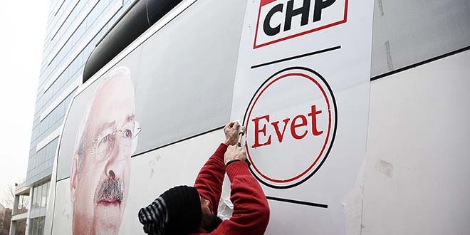 CHP otobüslerinden 'evet' mührü kaldırıldı