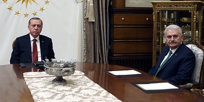 Erdoğan, Başbakan Yıldırım'ı kabul etti