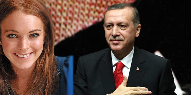 Erdoğan, ABD'li ünlü oyuncu Lindsay Lohan'ı kabul etti