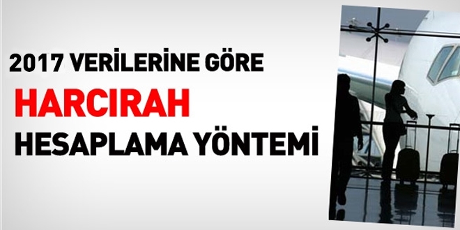 2017 yılı harcırah hesaplama yöntemi