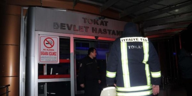 Tokat'ta Devlet Hastanesi'nde yangn kt