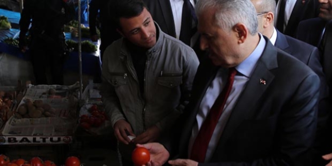 Başbakan Yıldırım, esnaf ziyaretinde bulundu