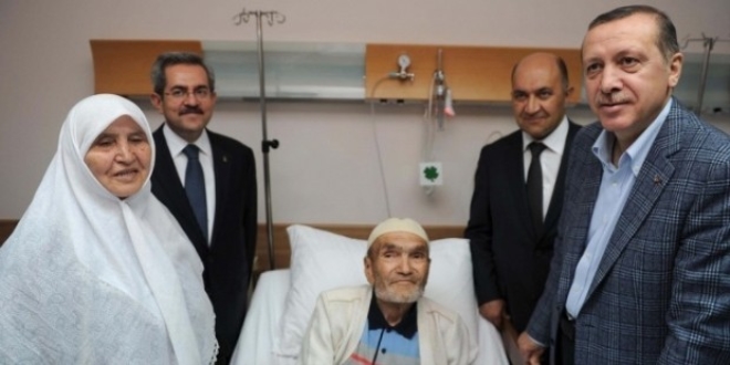 Cumhurbakan Erdoan,Mersin'de hastalar ziyaret etti
