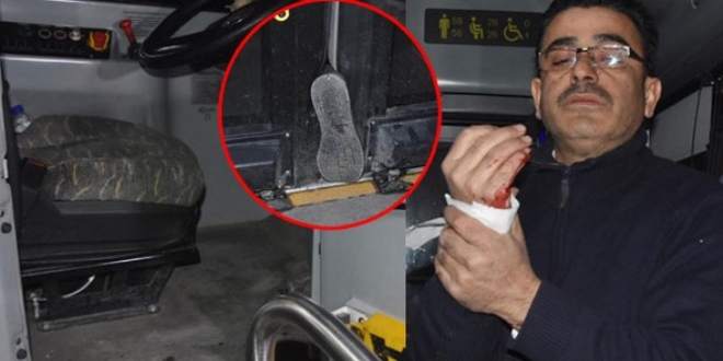 Konya'da Belediye otobüs şoförüne bıçaklı saldırı