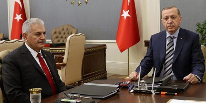 Erdo�an ile Ba�bakan Y�ld�r�m g�r��mesi sona erdi