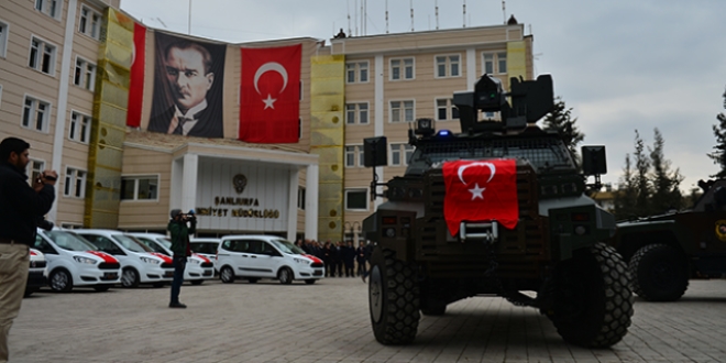Şanlıurfa Emniyet'ine araç desteği yapıldı