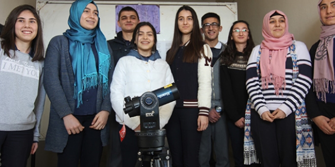 Lise öğrencisinin teleskop hayali gerçek oldu