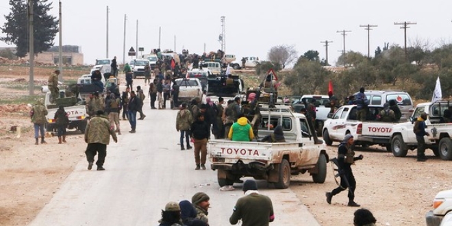 El Bab ilçe merkezine böyle girildi!