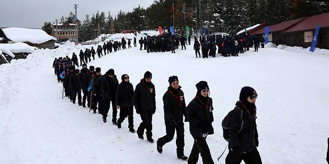 Bolu, yarıyıl tatilinde bin 250 öğrenci kamp yaptı