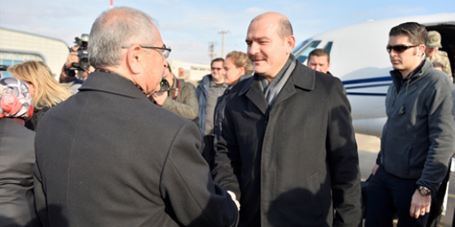 İçişleri Bakanı Soylu Mardin'de incelemelerde bulundu