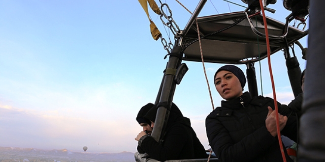 Kapadokya semalar�n�n kad�n pilotlar�