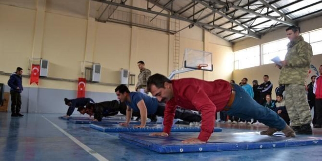 G�venlik korucusu olmak i�in 186 aday ter d�kt�