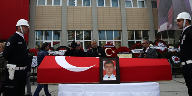 Şehit polis memuru, son yolculuğuna uğurlandı