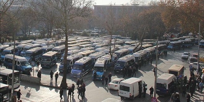 Güvenpark'taki minibüs durakları için yeni proje